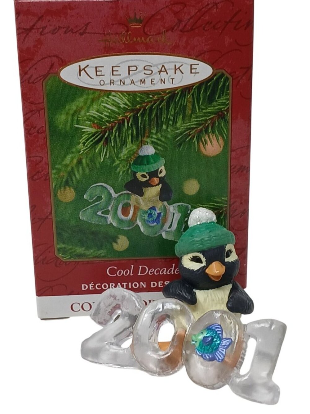 Hallmark Keepsake Ornament 2001 Cool Decade Penguin W/ Box #GS-3